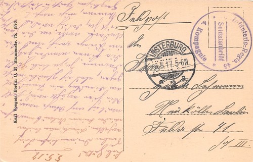 781453 feldpostkarte wk - dr, 1.