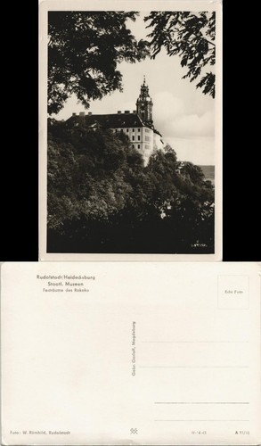 Ansichtskarte rudolstadt - ansichtskarte,