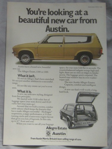 Austin allegro nachlass 1975 - nachlass,
