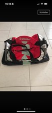 VÖLKL Sporttasche schwarz rot Silber groß Tasche Reisetasche 30x66cm #45