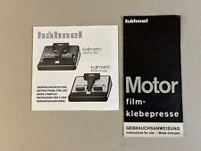 Hähnel Kollmatic + Filmklebepresse Gebrauchsanweisung