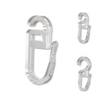 Faltenlegehaken / Gardinenhaken für Gardinenringe, transparente Faltenhaken Btl.