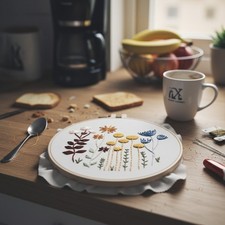 Stickerei Set Blumenmuster