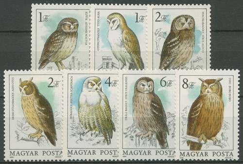 Ungarn 1984 vögel steinkauz - 1984,