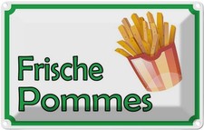 Blechschild 12x18 cm frische