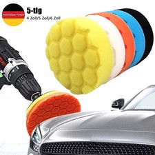  5tlg 100/125/150mm Polierteller Polierschwamm Polierpads Auto KFZ Polierscheibe