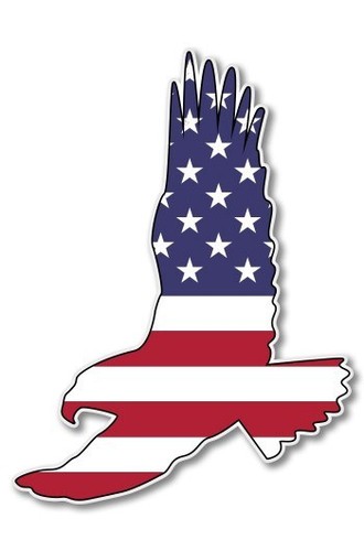 Autoaufkleber adler usa flagge - adler,