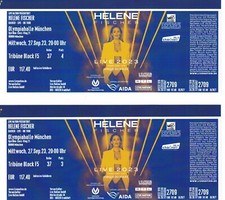 HELENE FISCHER - 2 KONZERT KARTEN SITZPLATZ- OLYMPIAHALLE MÜNCHEN - 27.09.2023