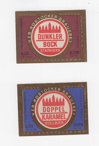 Veb rostocker brauerei - veb,