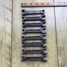 8 Vintage BSA Classic Motor Bike Tool Kit Spanner’s.