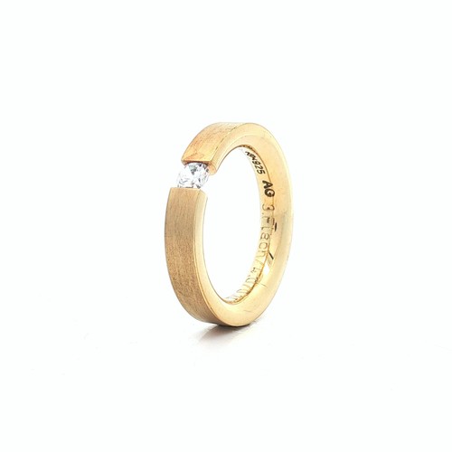 Spannring silber vergoldet - silber,