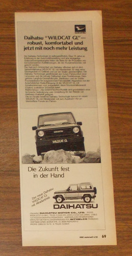 Seltene werbung daihatsu - seltene,
