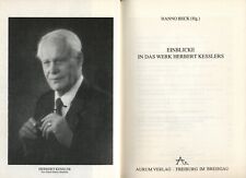 Hanno BECK (Hg.)★EINBL. IN DAS WERK HERBERT KESSLERS★Aurum 198★Softcover★S. GUT