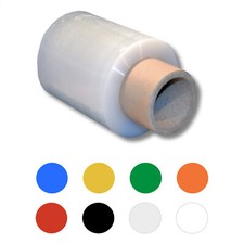 Stretchfolie mini Handstretchfolie+Abroller Packfolie transparent bunt 23µ 150m