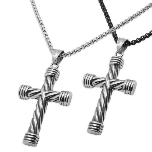 Edelstahl kreuz anhänger - edelstahl,