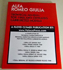 Werkstatthandbuch Alfa Romeo 1300 1600 1750 GTV Spider Giulia GT Junior ab 1962