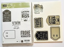 Für Dich 5er Stempelset 136945 Spruch Etiketten, Label, Weihnachten, Stampin Up