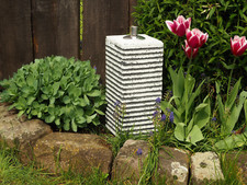 ⭐ XL Design Beton Öl-Fackel Garten Terrasse Balkon Petroleum Lampe Zement Stein