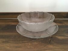 Luminarc france arcoroc fleur Schüssel und Servierteller, Vintage 70er-Jahre