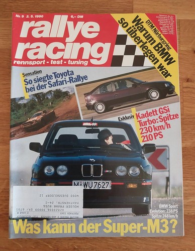 Rallye racing 1990 - bmw, m3