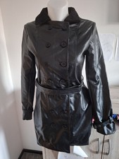 Kunstledermantel, mit Knöpfen