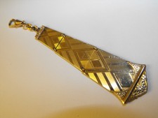 goldfarbene Taschenuhrenkette Signiert Union SP Friedrich Speidel Uhrenkette