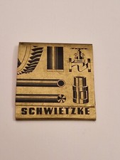 Streichholzheftchen, J. G. Schwietzke, Metallwerke, Gegr. 1870, Düsseldorf