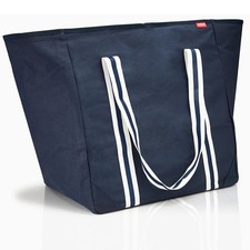 Einkaufstasche zum Schultern, Shopper, große Strandtasche, Freizeittasche, blau