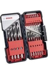 Bosch 18-tlg. HSS Spiralbohrer Set PointTeQ für Metall, in ToughBox, Ø 1–10 mm