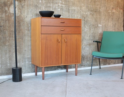 Vintage 60er teak kommode - teak,