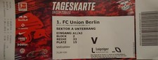 Sammler TICKET Bundesliga 2019/20 RB Leipzig - 1. FC Union Berlin 