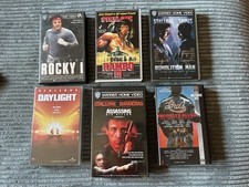 6x VHS STALLONE Rocky RAMBO