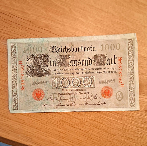 Deutsches reich reichsbanknote - deutsches,