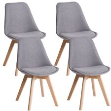 DEULINE Esszimmerstühle mit Stoffbezug Grau Essstühle Esszimmerstuhl Stuhl OSLO+