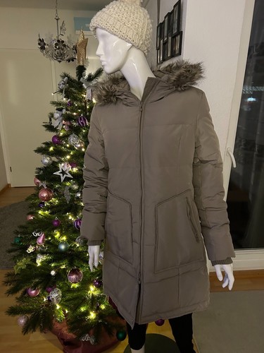 Damen winterjacke grau - damen, winterjacke,