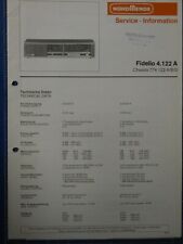 Nordmende Fidelio Zentralkundendienst Service Information To1656