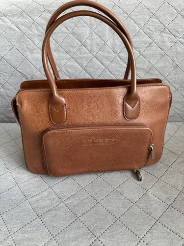 Camel leder handtasche - handtasche, |