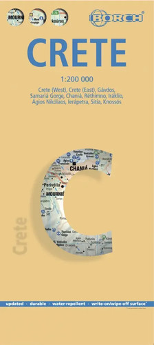Borch map kreta - map, crete