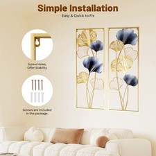 Wandbild Ginkgo Blätter