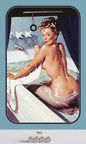 Blechschild 20x30 pin - pin, up