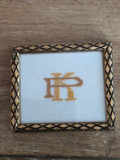 Kleiner Art Deco  Bilderrahmen  Rahmen  für 8 x 9,5 cm in Gold