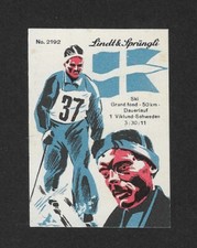 Lindt Sprungli Langlaufen 50km Schweden Viklund Gold Olympia Berlin 1936