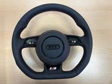 Lenkrad Audi A3 A4 B8 Leder S-Line Airbagabdeckung NEU Rote Naht S3 S4 A1