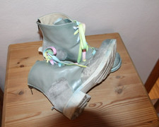 PAPUCEI...AUSGEFALLENE STIEFELETTE...SCHNÜRBOOTS..GR. 38