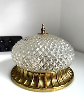 Art Deco Plafoniere Deckenleuchte Glas Keramik Lampenhalter Leuchter Lampe !