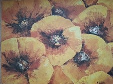 Wandbild Mohnblumen Kunstdruck Deko Bild