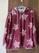 Jacke Ulla Popken Fleece Edelweiß Gr.56 Neu Beere  Strickjacke Cardigan Witt