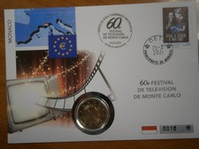 2 Euro 60e FESTIVAL DE TELEVISION MONTE CARLO  Monaco Numisbrief 2021