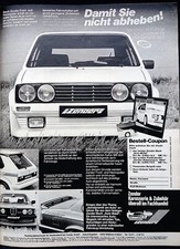 VW Golf 1, Zender, originale Werbung aus 1981 , ganzseitig