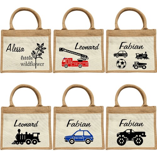 Kinder cotton jute bag - jute,